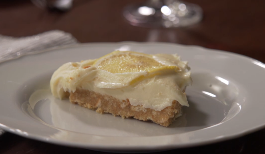 Dezert:  Biely obláčik so slniečkom