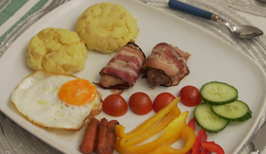 Hlavné jedlo: Pig‘s eye from England