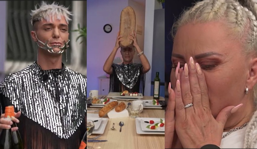 Provokácia? Miesto prípitku dá David hosťom po fľaši, predjedlo pred nich hodí a tie červíky!