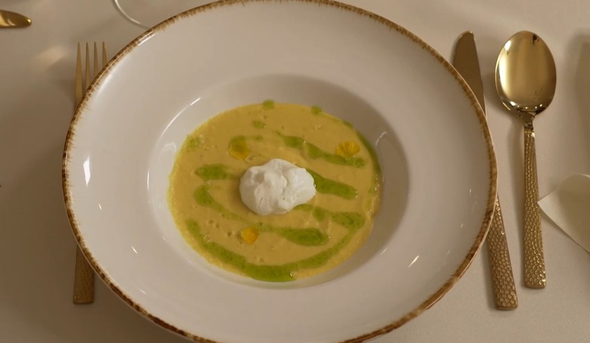 POLIEVKA - Krém z kukurice a limetková pena