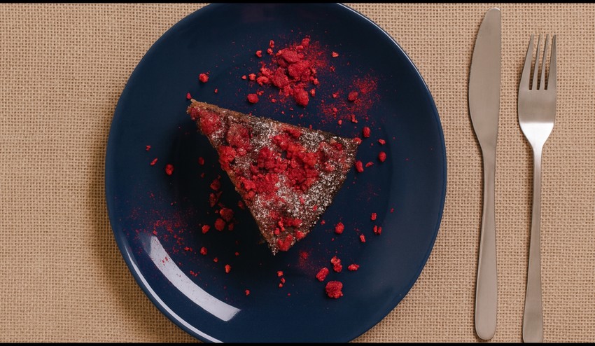 Makovo-tvarohová torta s malinami