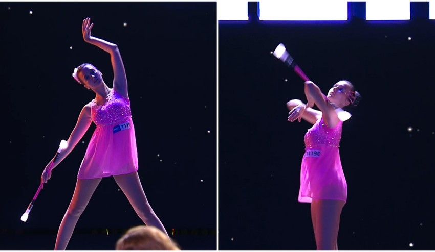 Vznešená ako labuť, precízna ako profíčka: Talentovaná gymnastka predviedla nádhernú twirlingovú šou!