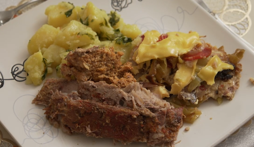 Hlavné jedlo: Krk a bok