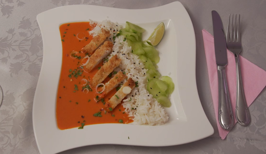 Hlavné jedlo: Žltá na tanieri