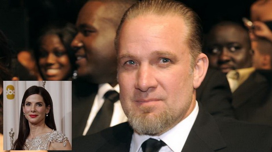 jesse james, manzel herecky sandra bullock, herecka maly obrazok v rohu, KOLAZ