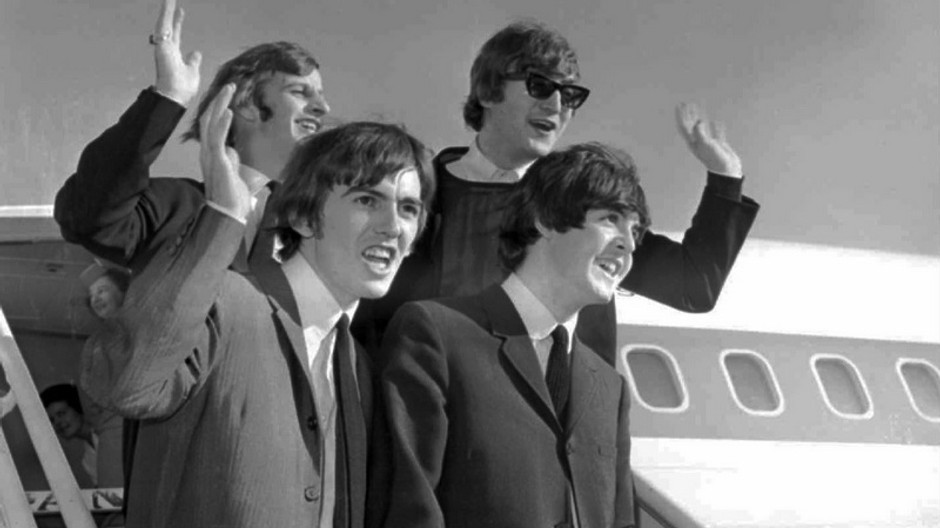 beatles pri lietadle