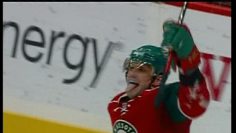 Gáborík sa teší z gólu v NHL