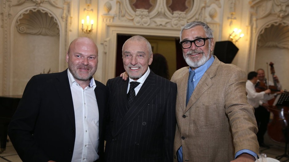 Karel Gott a Jiří Bartoška