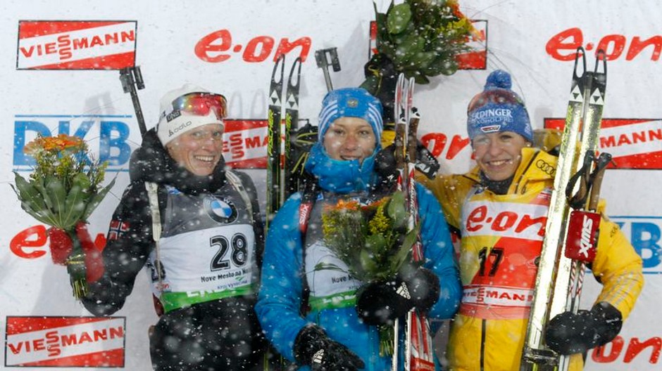 Zajcevová na stupni víťazov