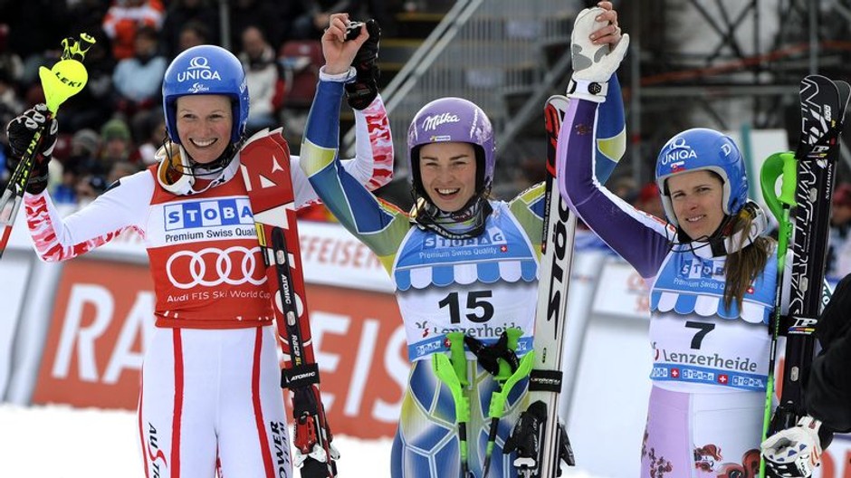 Zuzulová v Lenzerheide na pódiu