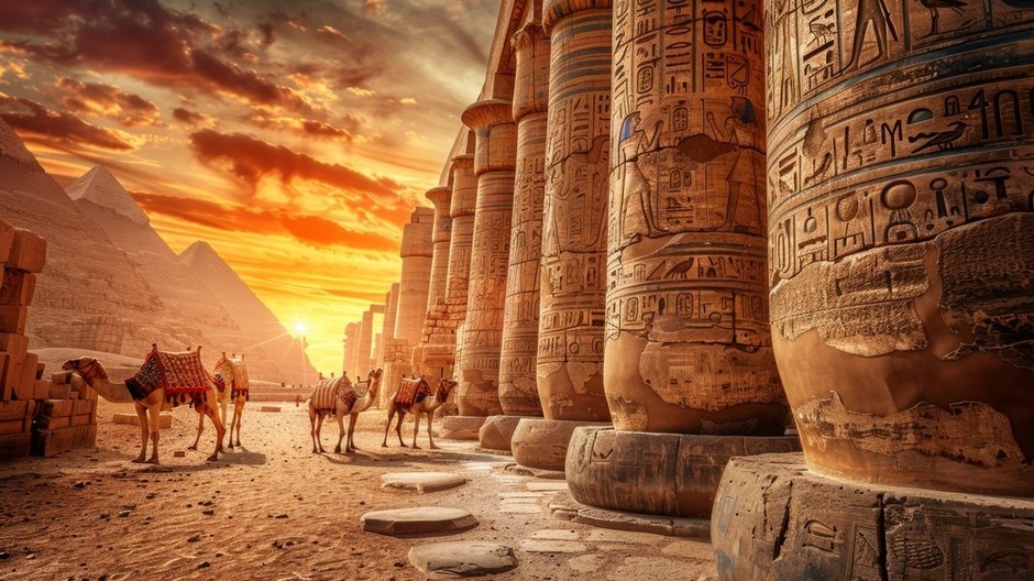 egyptian-wall-with-hieroglyphs 