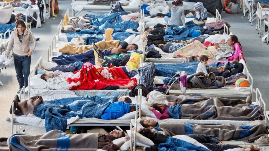 Migranti, ubytovňa, záchytný tábor, Nemecko