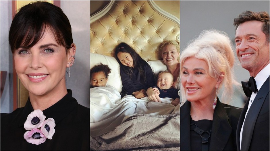 Theron, Heigl, Hugh Jackman s manželkou 