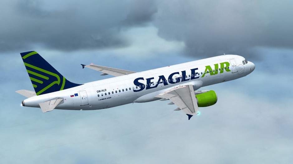 lietadlo spolocnosti seagle air vo vzduchu
