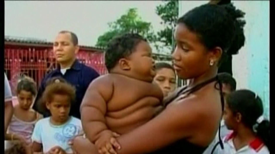 Malý tučný chlapec Kolumbia rekord