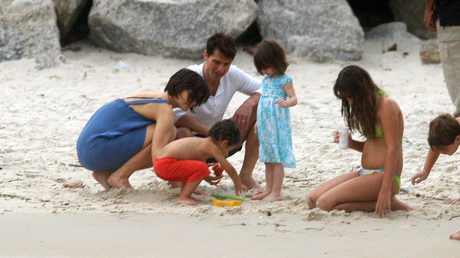 tom cruise a rodina na dovolenke