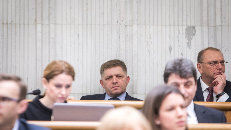 Robert Fico počas zasadnutia NR SR