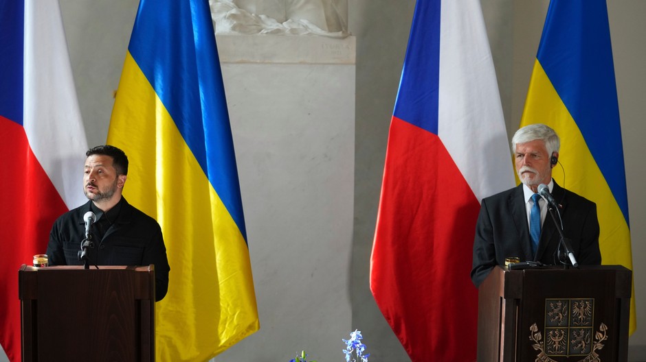 Petr Fiala a Volodymyr Zelenskyj