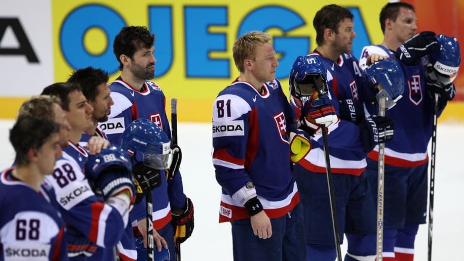 Hokejisti Slovenska smutní