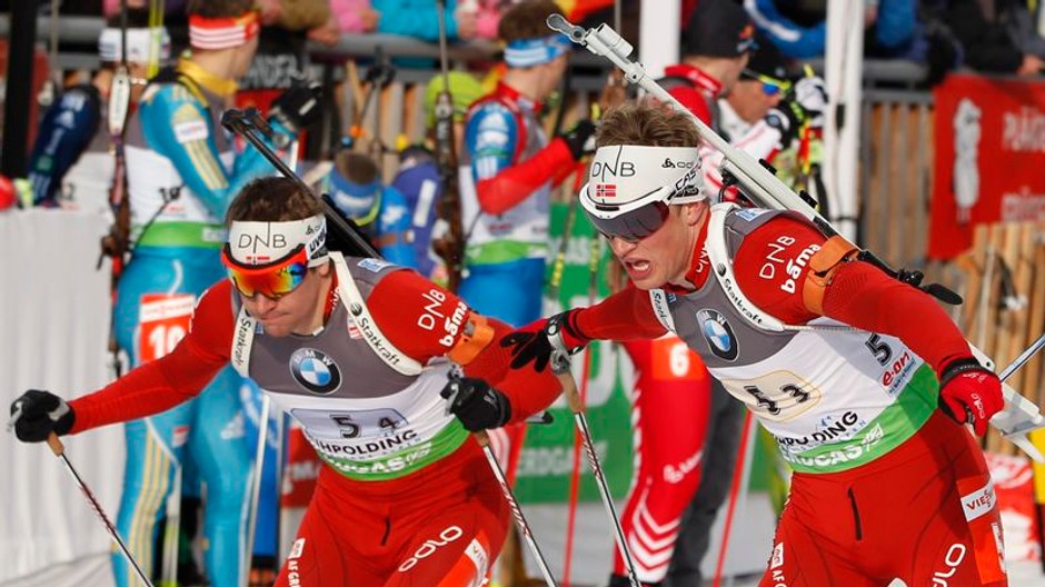 Biatlon Nórska štafeta