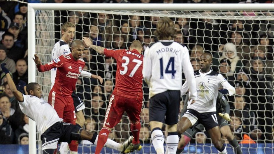 Martin Škrtel v zápase proti Tottenhamu