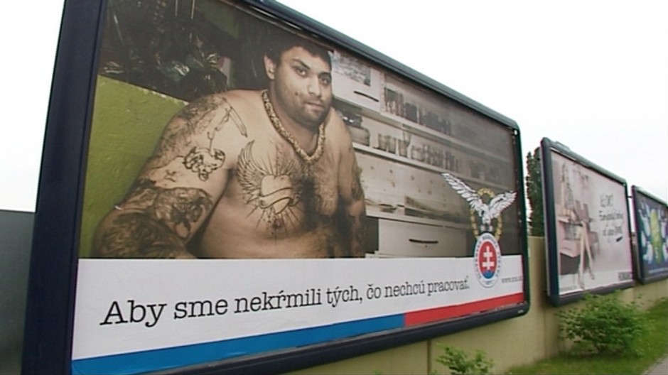 rasisticky plagat s Romami - SNS