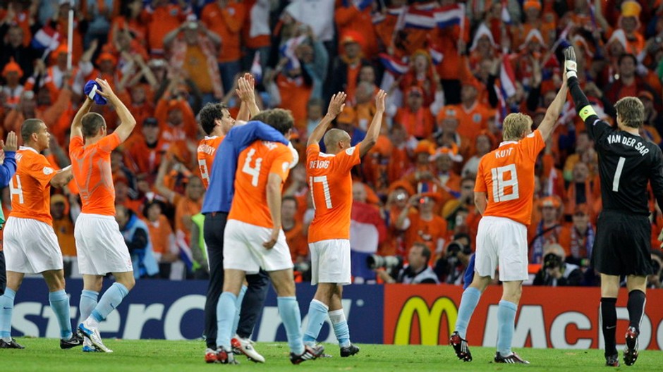 Holanďania sa tešia po výhre nad Francúzskom, EURO 2008