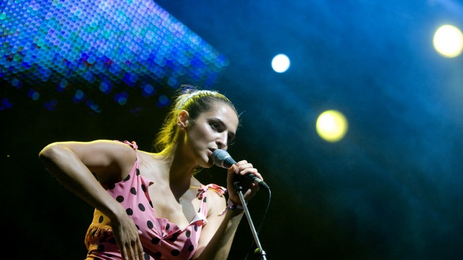 Jana Kirschner na pódiu