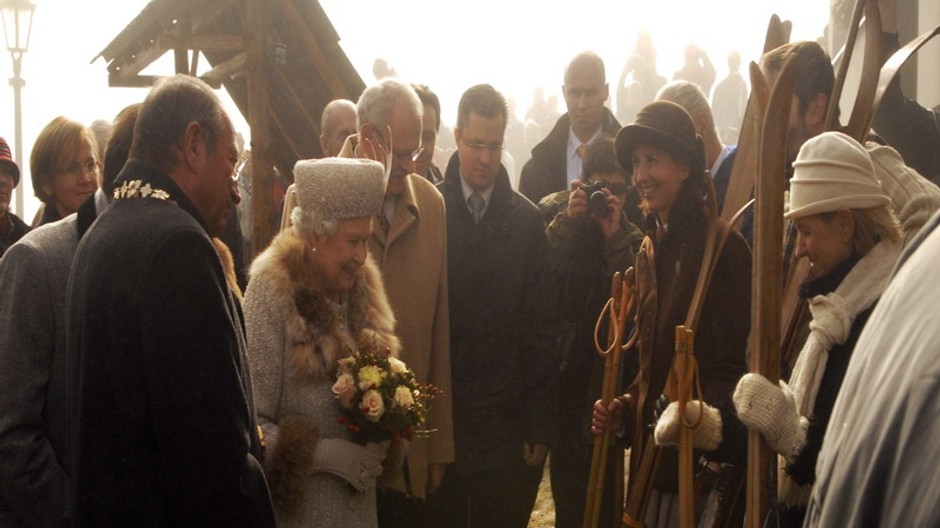 Alžbeta II. v Tatrách