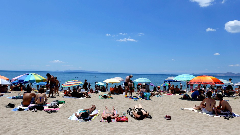 Grécko - pláž, ilustračné foto