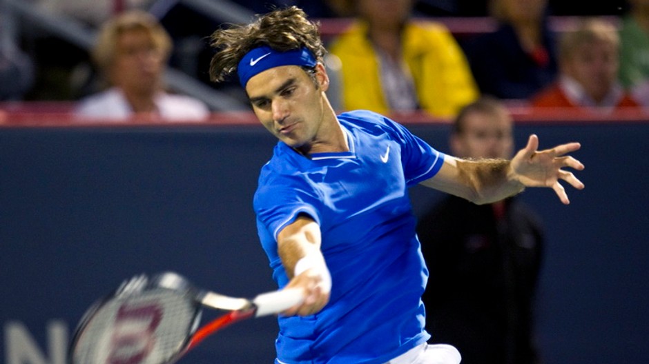 Federer na turnaji APT v Montreale_Tsonga