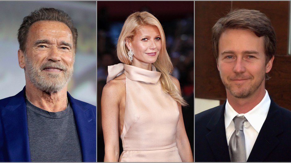 Arnold Schwarzenegger, gwyneth paltrow, Edward Norton
