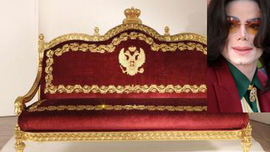 Gauč Michaela Jacksona, spevák, montáž