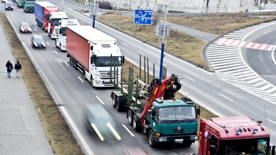 blokada kamiony poprad