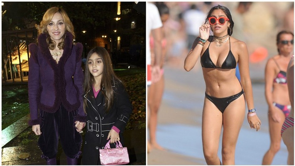 Lourdes Leon v bikinách madonna a malá Lourdes Leon