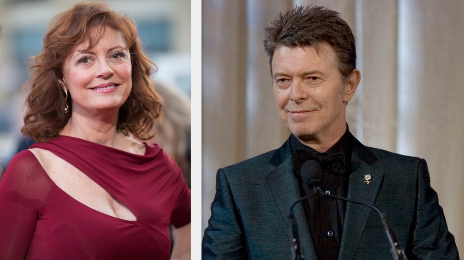Susan Sarandon, David Bowie