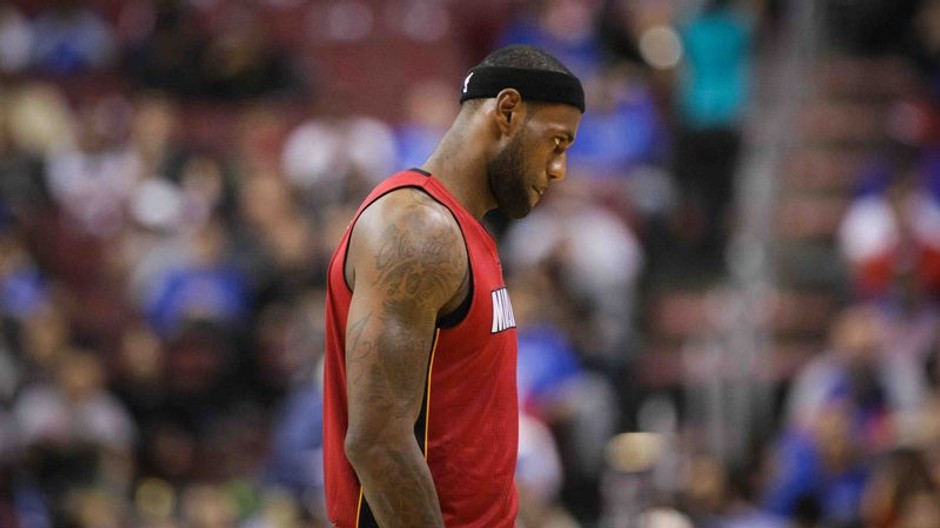 smutný LeBron James