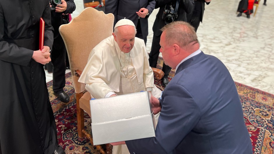 Milan Fiľo a pápež František 