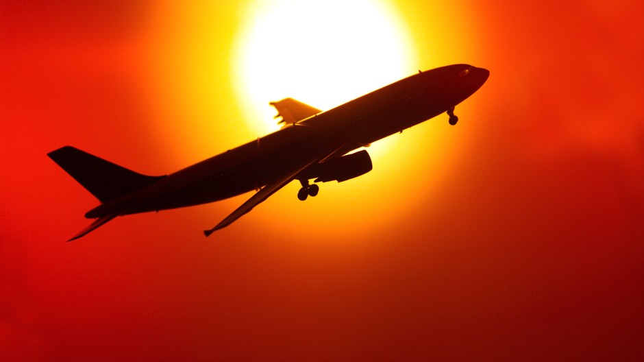 lietadlo slnko ilustracna foto
