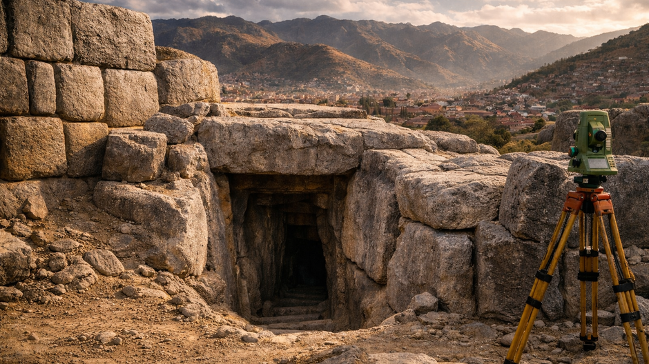 Archeológovia skúmajú možný vstup do starého inkského tunela pri pevnosti Sacsayhuamán v peruánskom Cuscu.