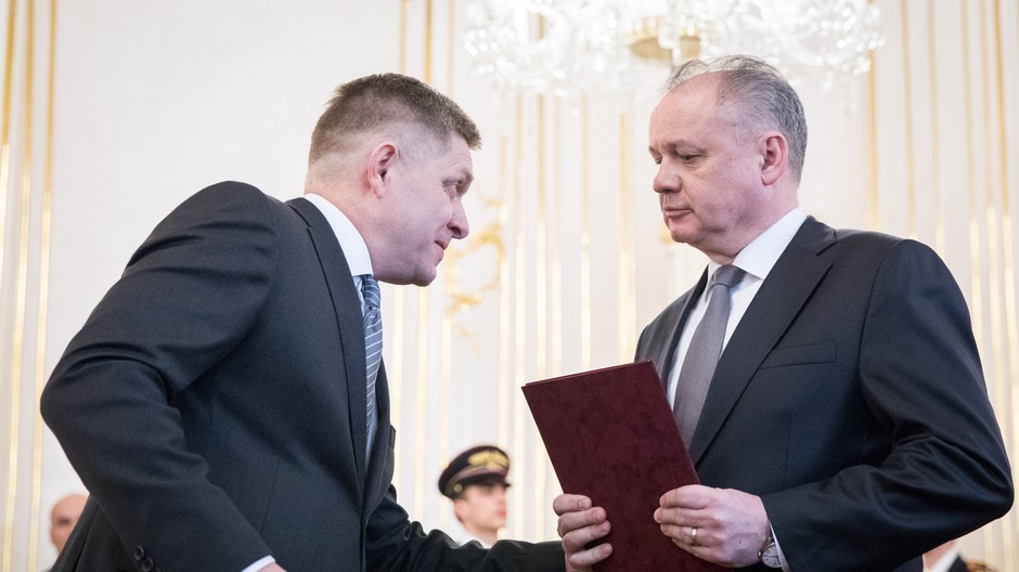 Andrej Kiska a Robert Fico demisia 15.03.2018