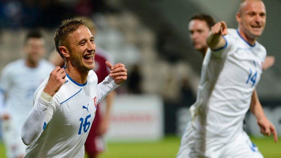 Sálata radosť po góle v LOT