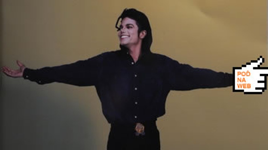 Michael Jackson roztiahnute ruky - orange ruka