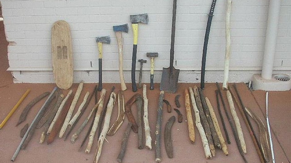 zhabané zbrane po bitke austrálskych domorodcov