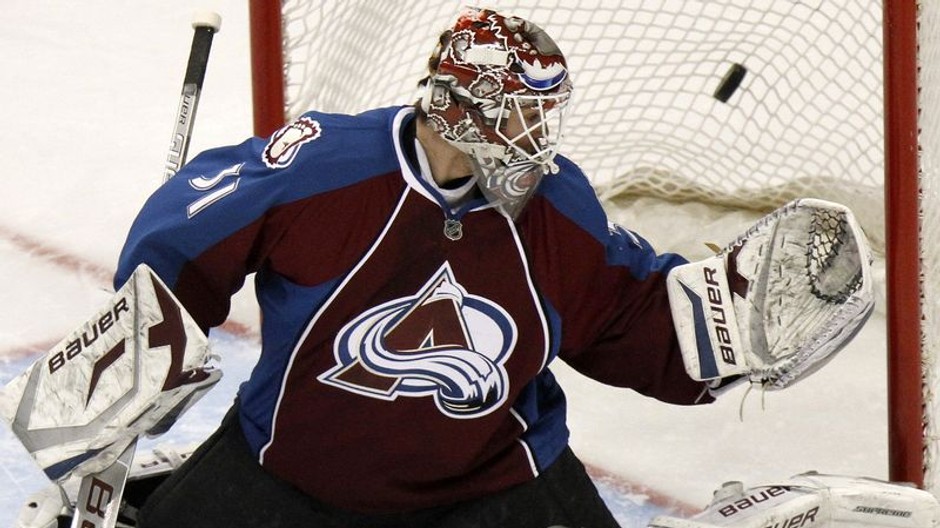 Peter Budaj v bránke Colorada