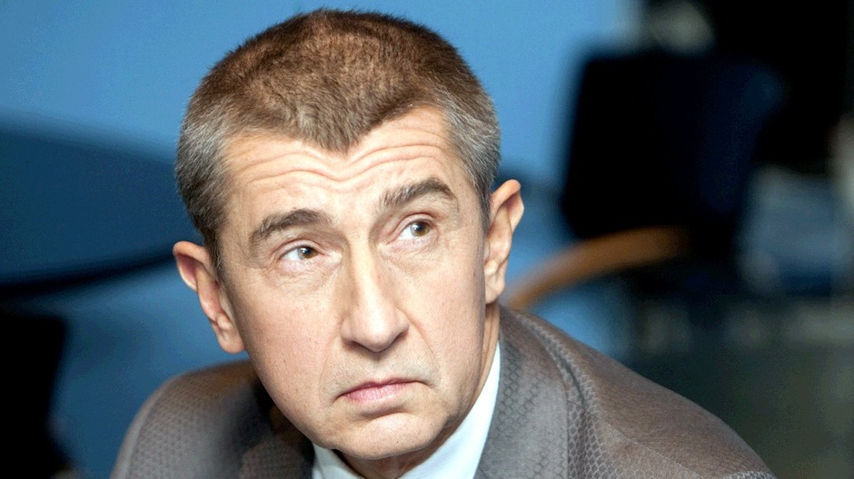 Babiš detail tváre