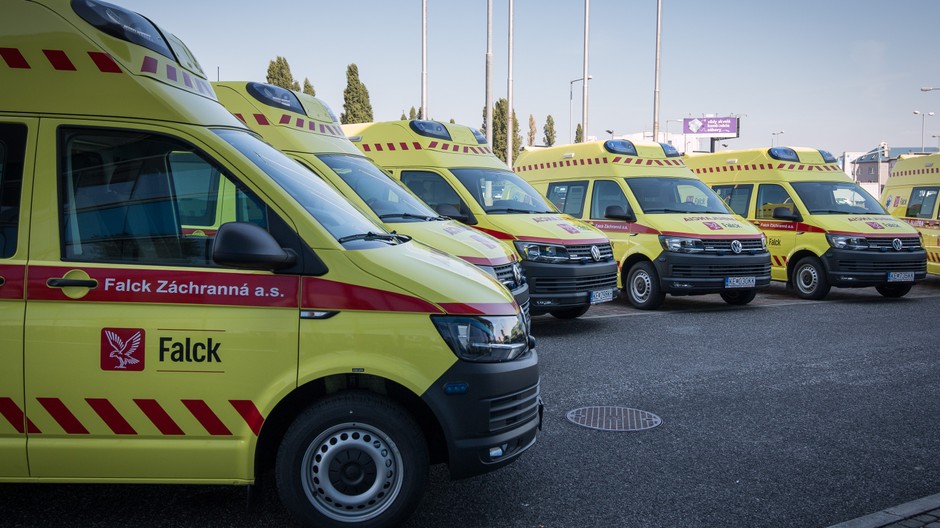 Záchranka sanitka Falck