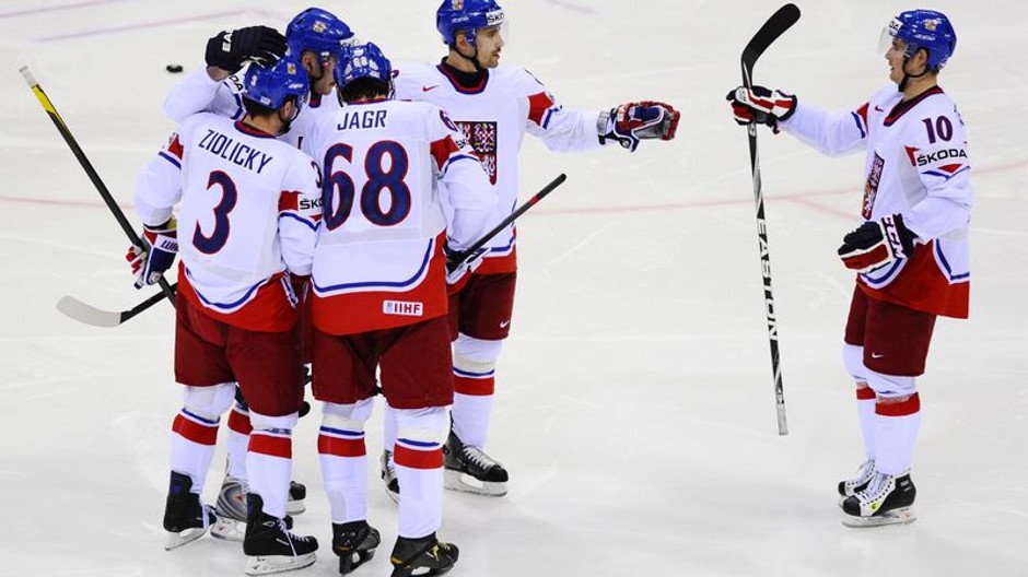 Radosť hokejistov Česka na MS