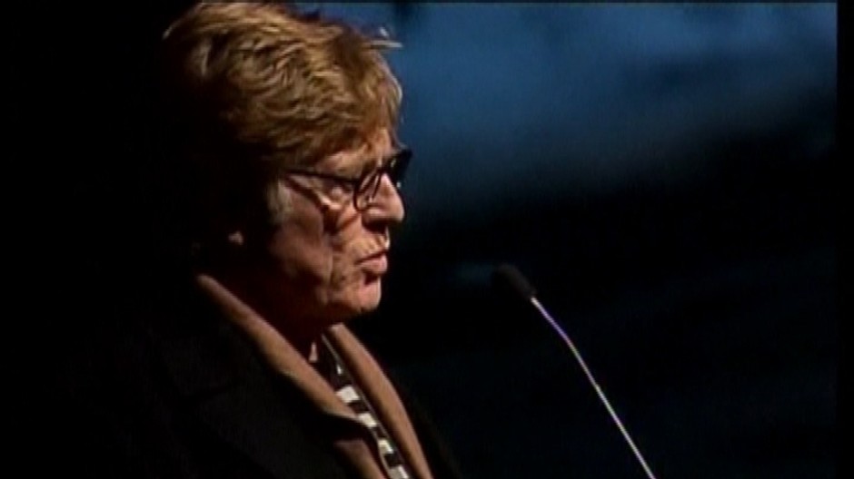 robert redford - na sundance cita na podiu