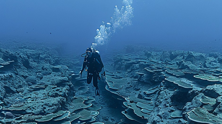 diver-sea-surrounded-by-wild-nature 